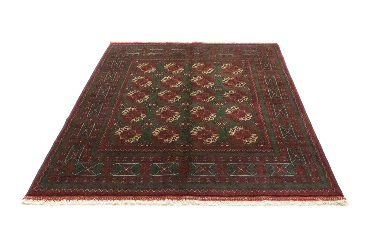 Afghan Teppich - Kunduz 190 x 150 cm - rot