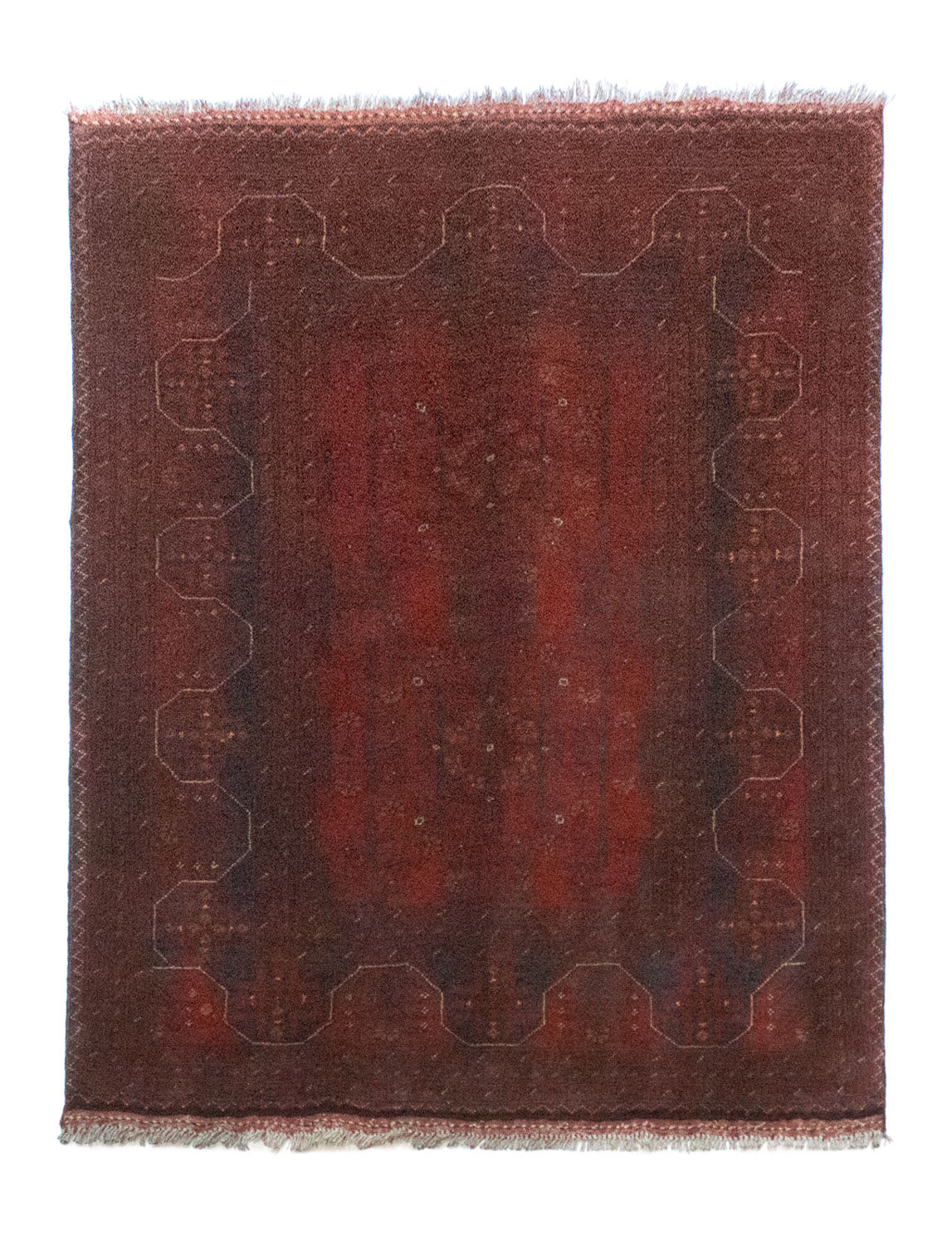 Afghan Teppich - Kunduz 147 x 100 cm - rot