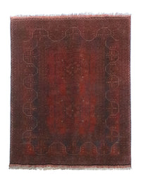 Afghan Teppich - Kunduz 147 x 100 cm - rot