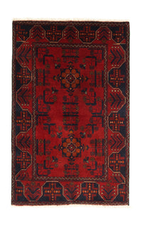 Afghan Teppich - Kunduz 125 x 83 cm - rot