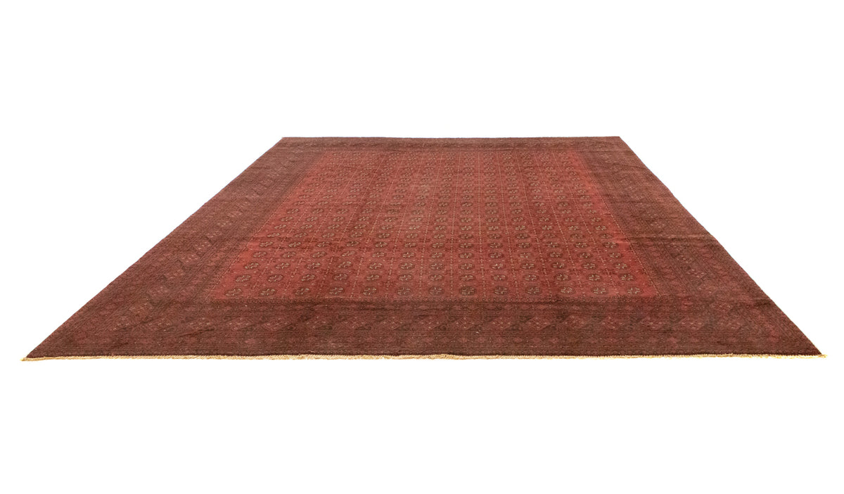 Afghan Teppich - Filpa 391 x 299 cm - dunkelrot