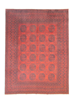 Afghan Teppich - Filpa 329 x 250 cm - dunkelrot
