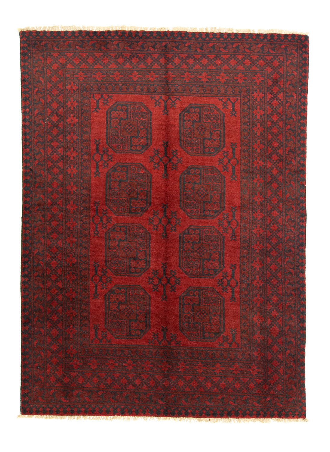Afghan Teppich - Filpa 203 x 147 cm - rot