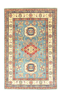 Ziegler Teppich - Kazak 183 x 117 cm - seeblau
