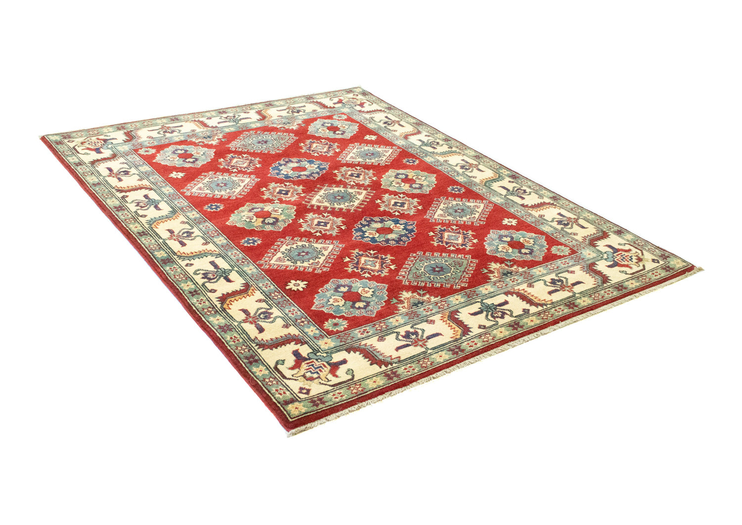 Ziegler Teppich - Kazak 199 x 146 cm - dunkelrot