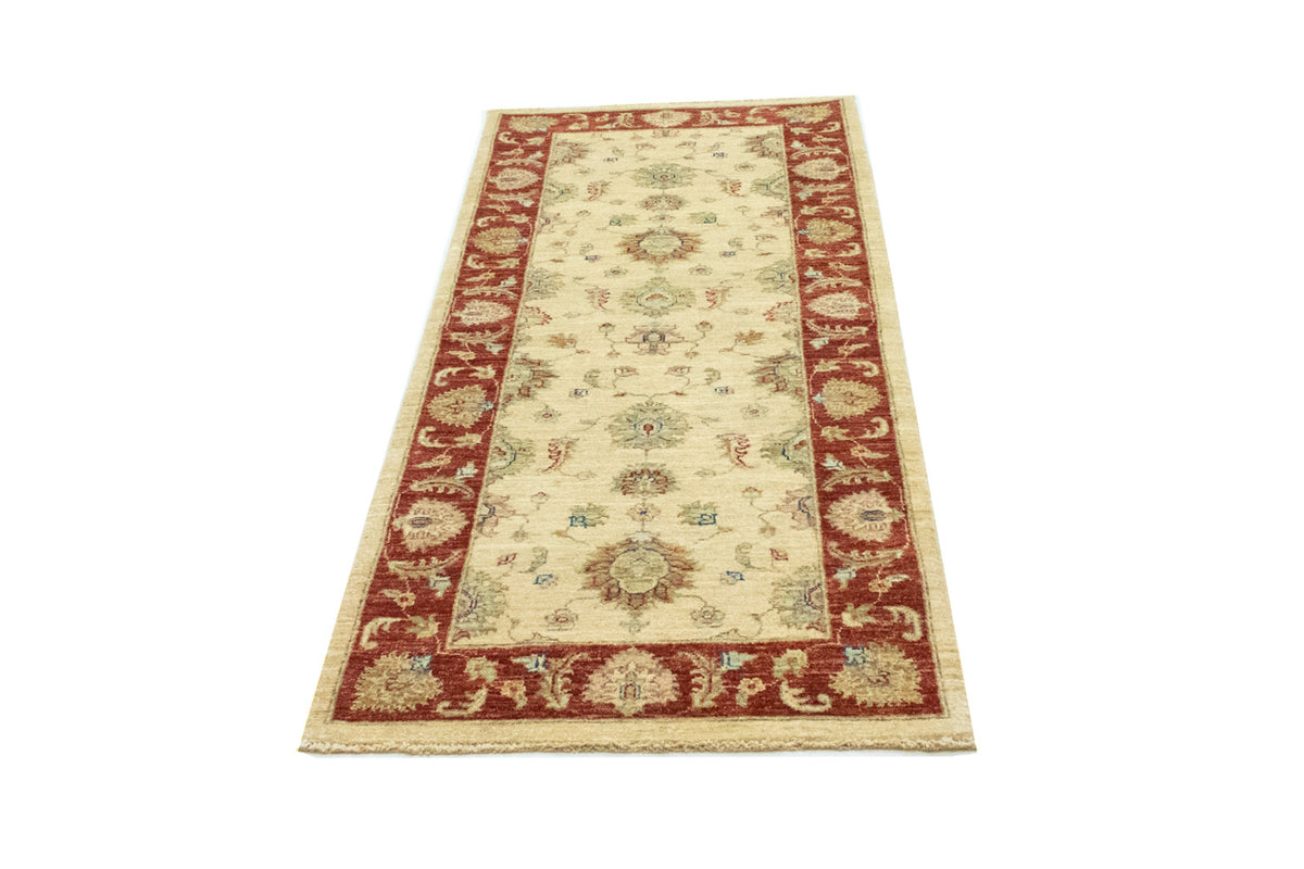 Ziegler Teppich 204 x 80 cm - hellbeige