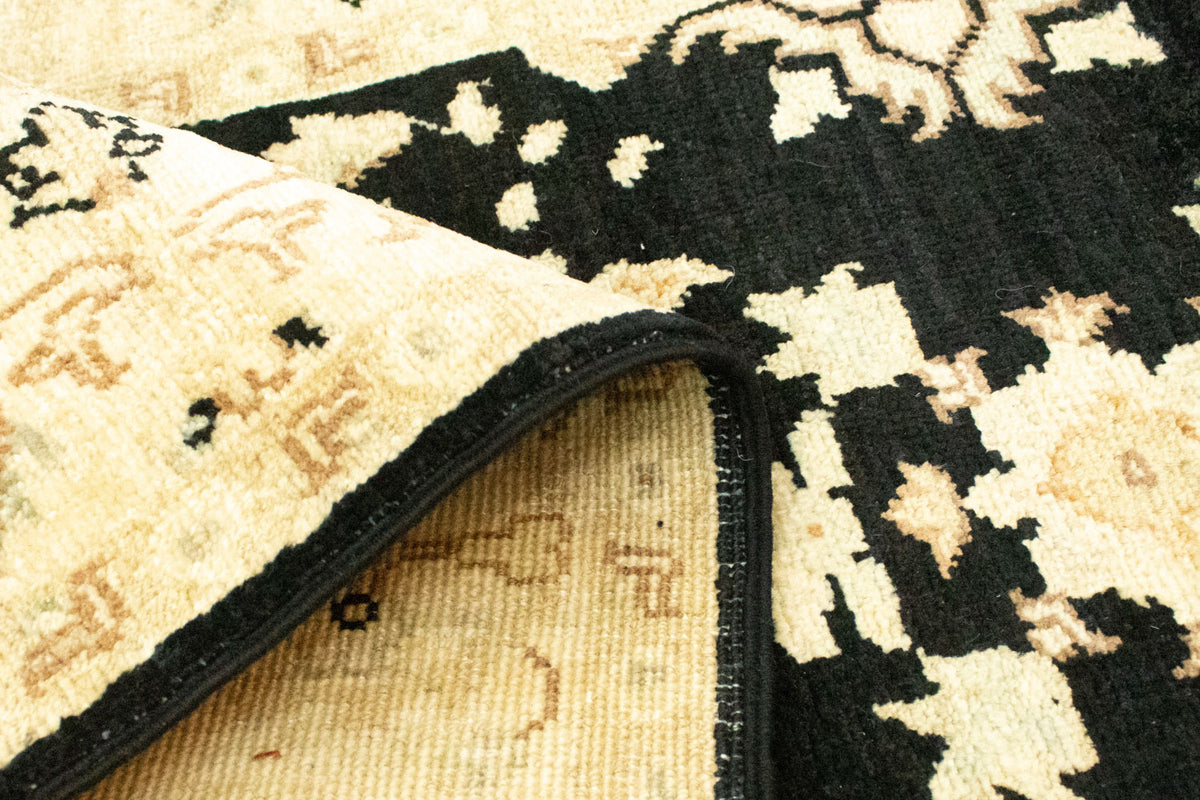 Ziegler Teppich 307 x 84 cm - schwarz