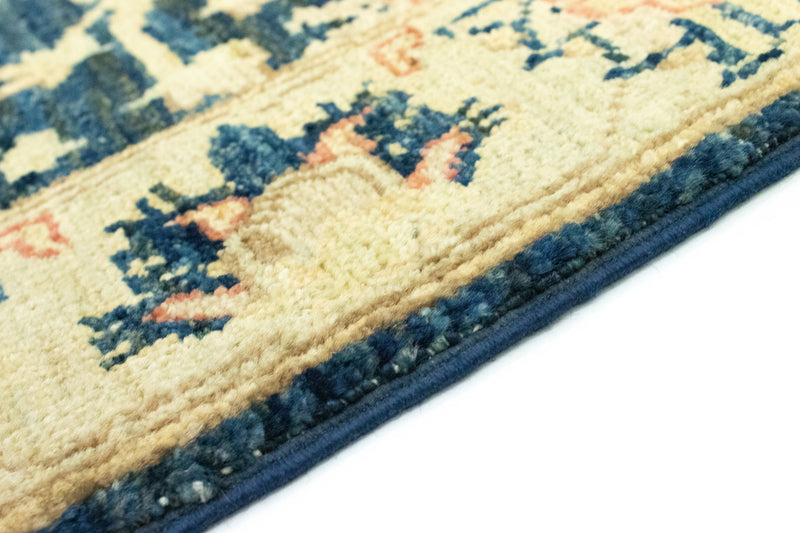 Ziegler Teppich 96 x 62 cm - dunkelblau