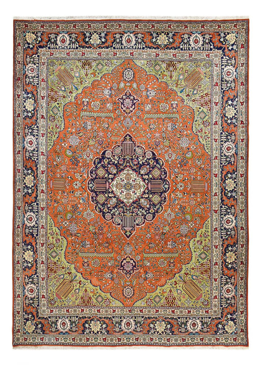 Perserteppich - Täbriz - Royal - 408 x 293 cm - orange