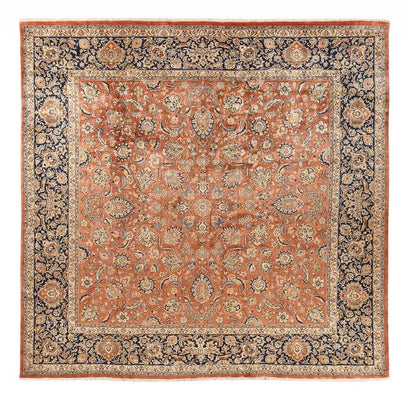 Perserteppich - Classic - Royal quadratisch  - 381 x 381 cm - terrakotta
