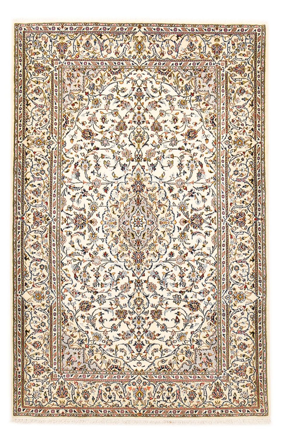 Perserteppich - Keshan - Royal - 208 x 135 cm - creme