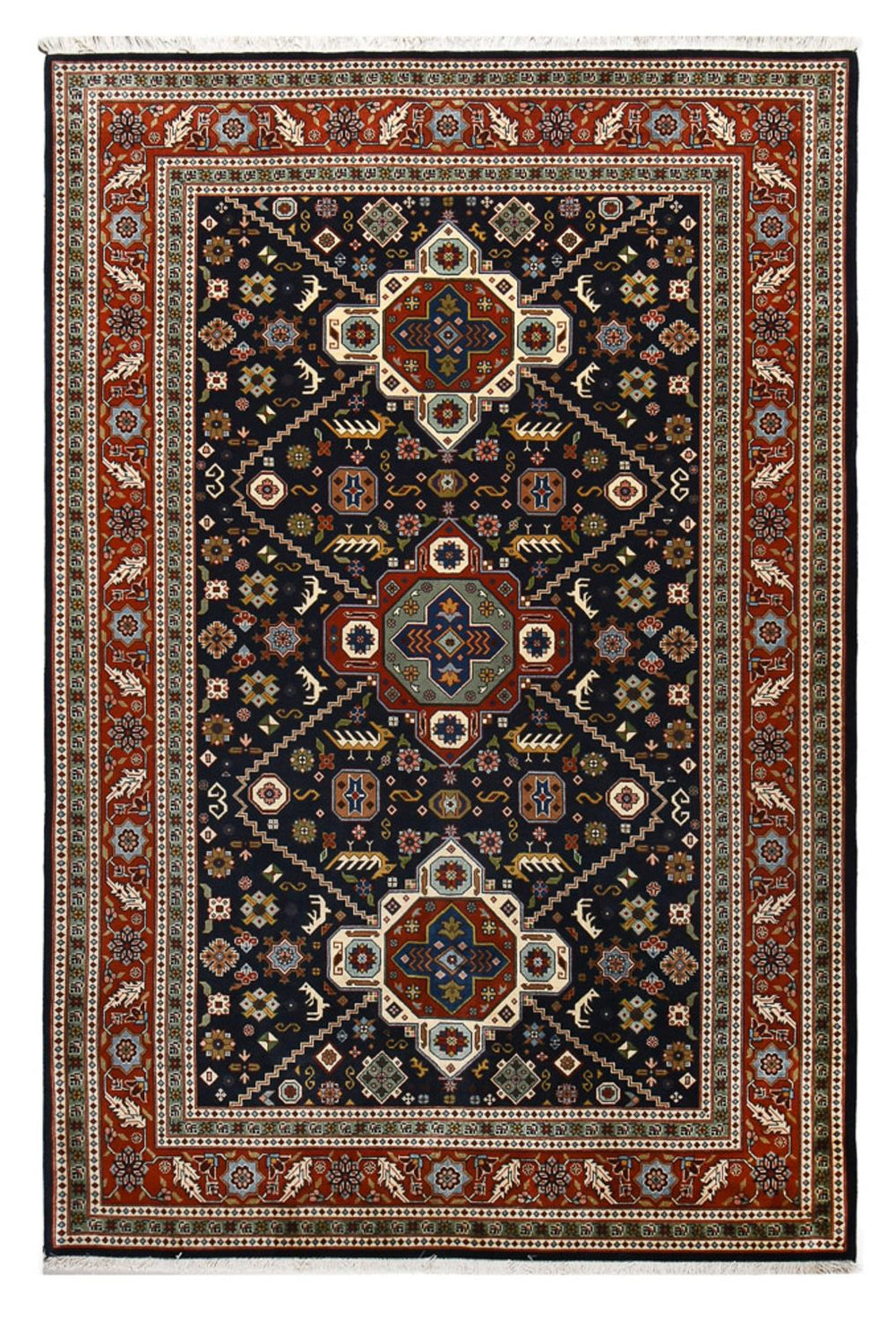 Perserteppich - Nomadic - 290 x 196 cm - rot