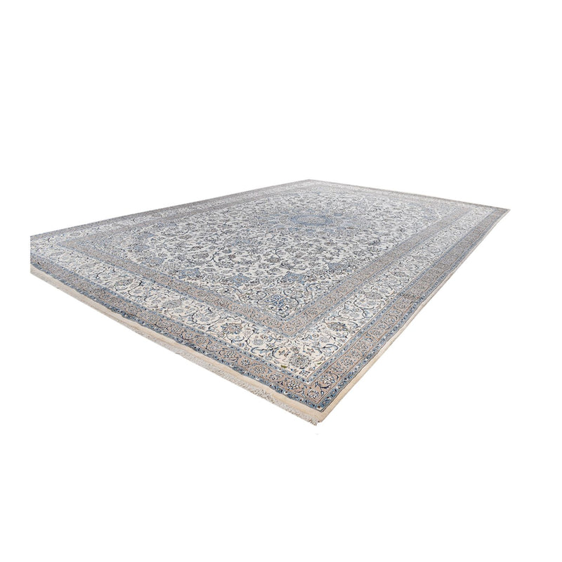 Perserteppich - Nain - Royal - 626 x 400 cm - grau