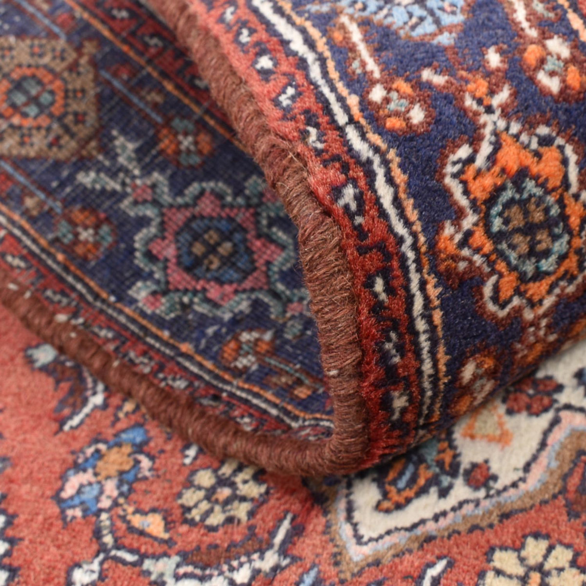 Perserteppich - Nomadic - 126 x 81 cm - terrakotta