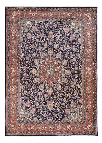 Sarough Teppich 278x392cm - Perserteppich - dunkelblau