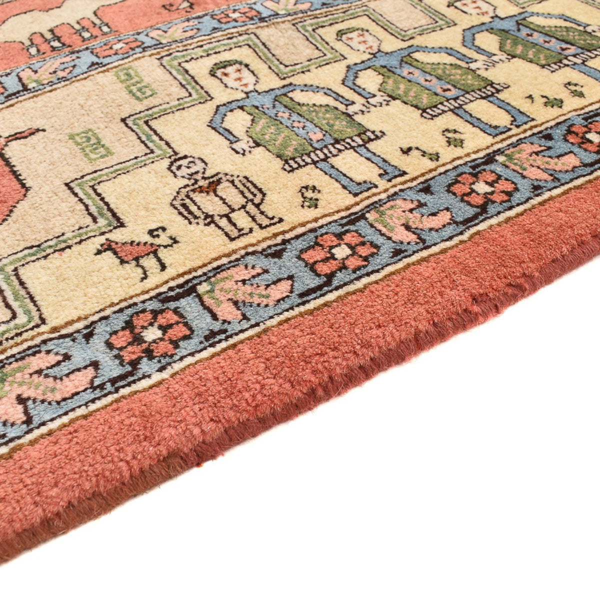 Perserteppich - Nomadic quadratisch  - 208 x 198 cm - grün