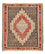 Kelim Teppich - Oriental quadratisch  - 147 x 130 cm - rot