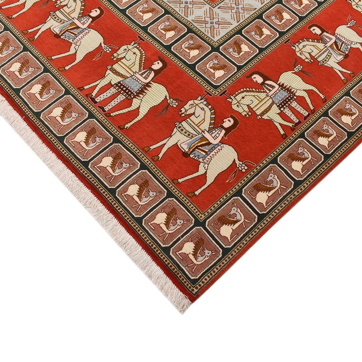 Perserteppich - Täbriz - Royal quadratisch  - 255 x 245 cm - mehrfarbig