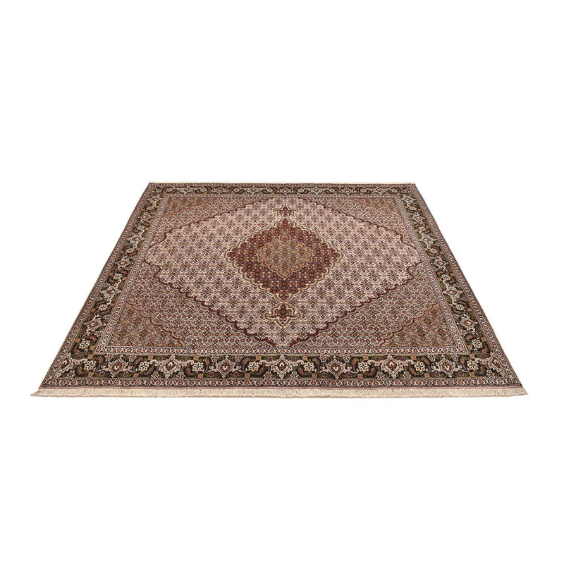 Perserteppich - Täbriz - Royal quadratisch  - 202 x 196 cm - hellbraun