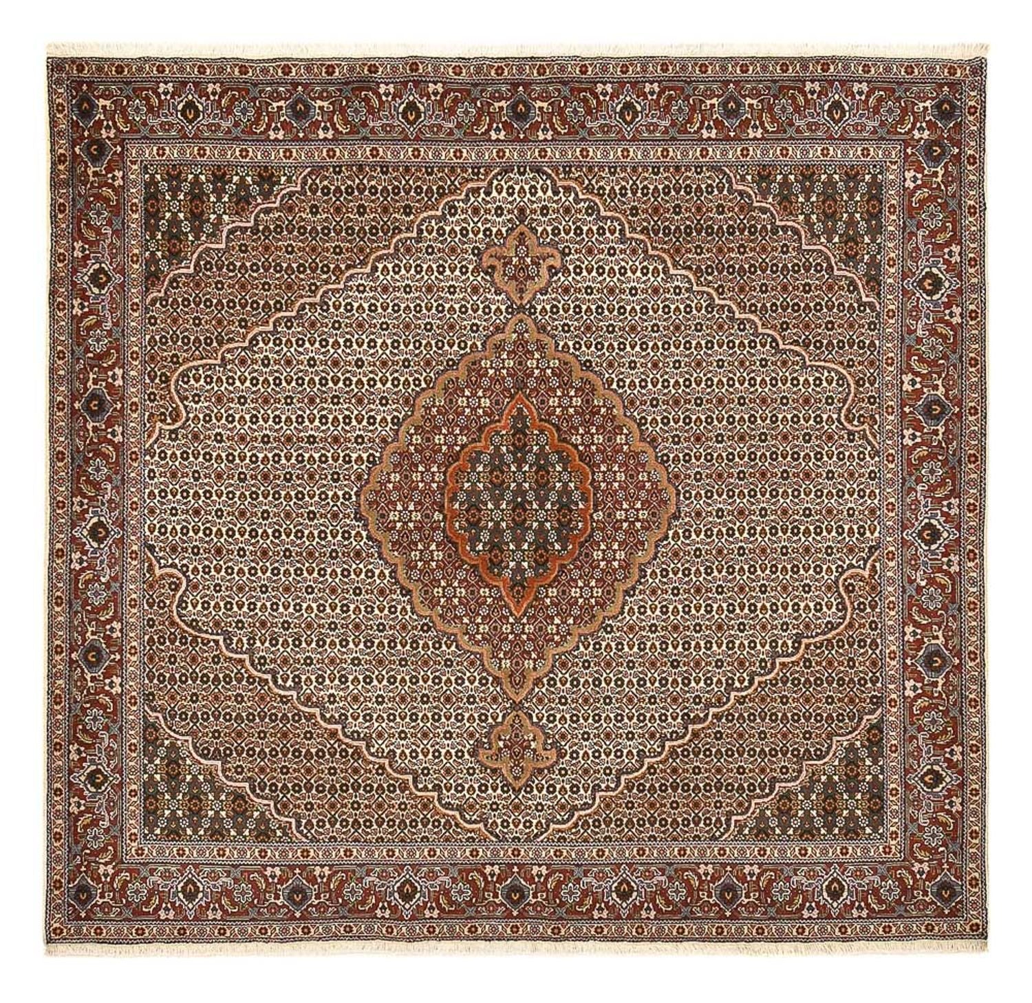 Perserteppich - Täbriz - Royal quadratisch  - 204 x 196 cm - braun
