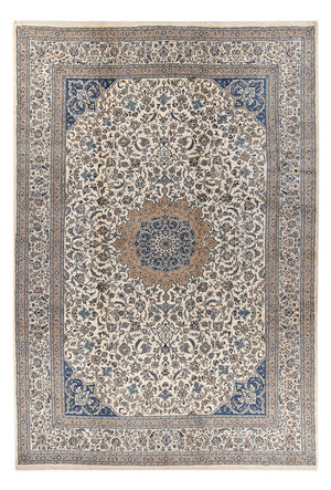 Perserteppich - Nain - Royal - 582 x 386 cm - grau