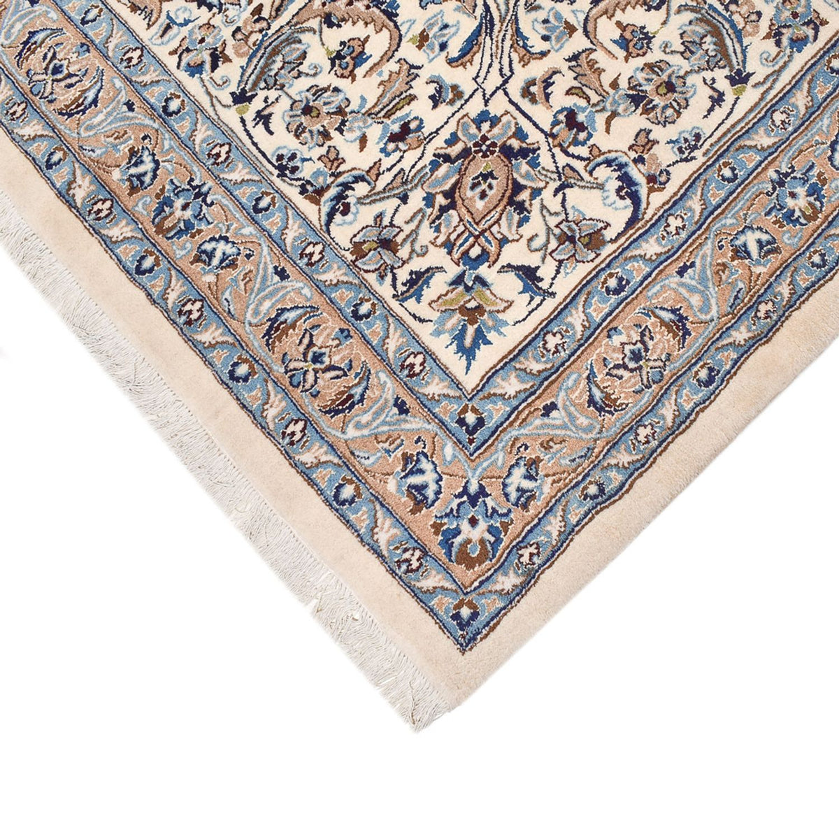 Perserteppich - Nain - Royal - 582 x 386 cm - grau