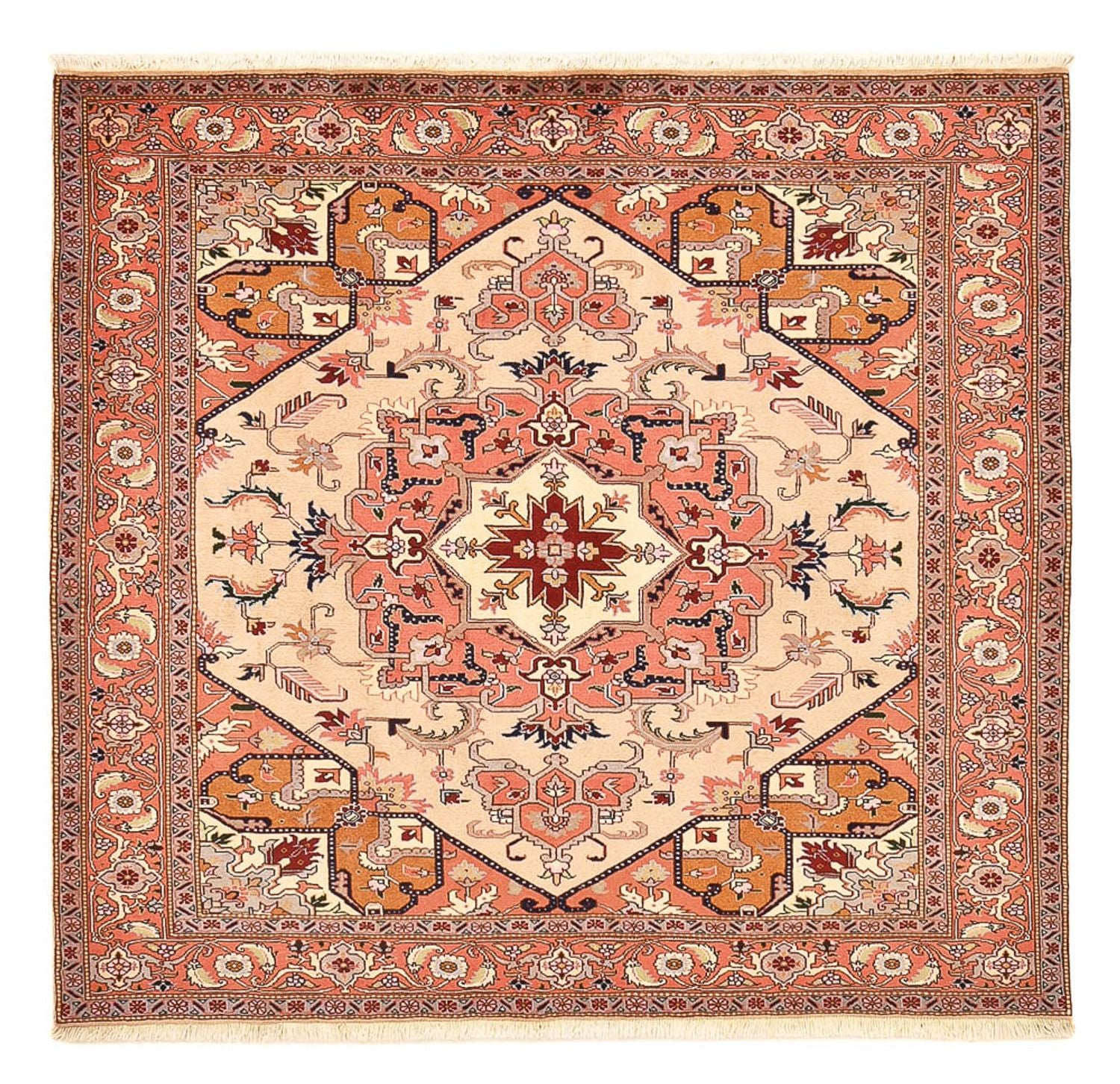 Perserteppich - Nomadic quadratisch  - 200 x 197 cm - hellbeige