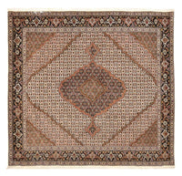 Perserteppich - Täbriz - Royal quadratisch  - 206 x 202 cm - hellbraun