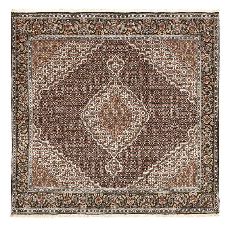 Perserteppich - Täbriz - Royal quadratisch  - 207 x 205 cm - braun