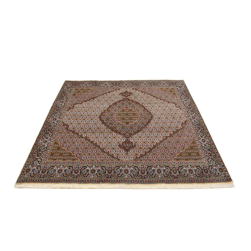 Perserteppich - Täbriz - Royal quadratisch  - 203 x 200 cm - braun