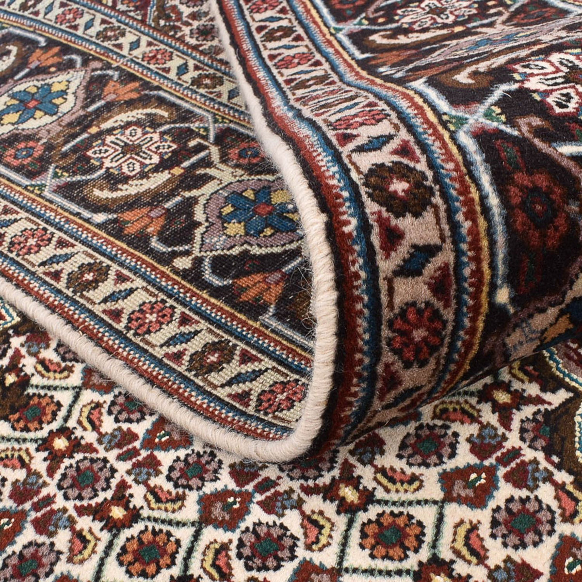 Perserteppich - Täbriz - Royal quadratisch  - 201 x 201 cm - hellbraun