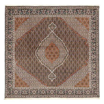 Perserteppich - Täbriz - Royal quadratisch  - 203 x 203 cm - braun