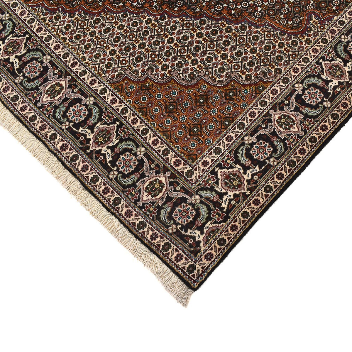 Perserteppich - Täbriz - Royal quadratisch  - 203 x 203 cm - braun