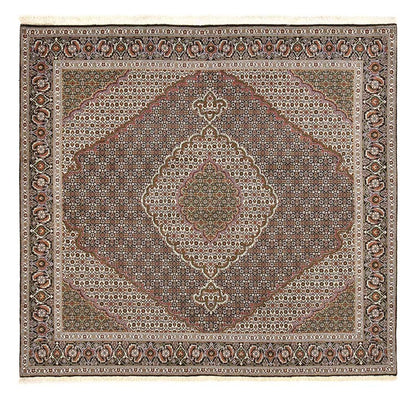 Perserteppich - Täbriz - Royal quadratisch  - 200 x 197 cm - braun