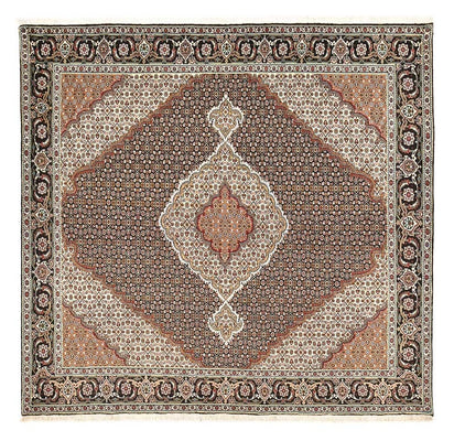 Perserteppich - Täbriz - Royal quadratisch  - 204 x 200 cm - braun