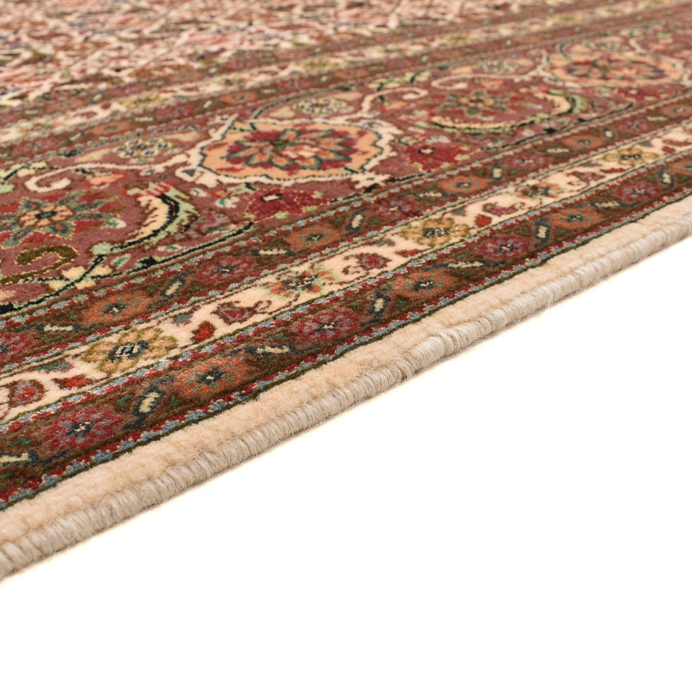 Perserteppich - Täbriz - Royal quadratisch  - 200 x 199 cm - dunkelbeige