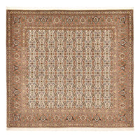 Perserteppich - Täbriz - Royal quadratisch  - 201 x 197 cm - dunkelbeige