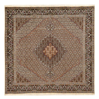 Perserteppich - Täbriz - Royal quadratisch  - 202 x 202 cm - braun