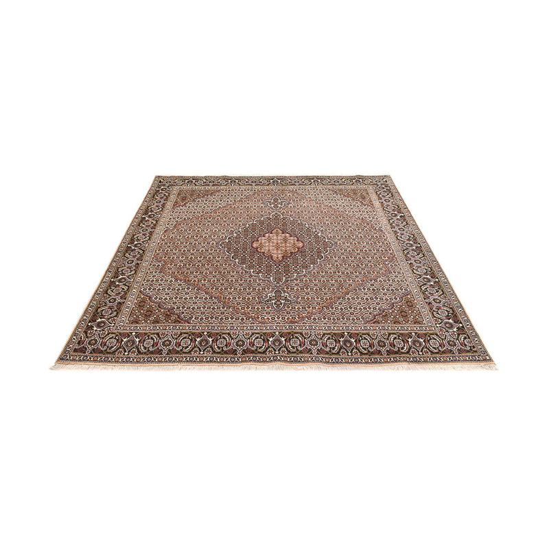 Perserteppich - Täbriz - Royal quadratisch  - 202 x 202 cm - braun