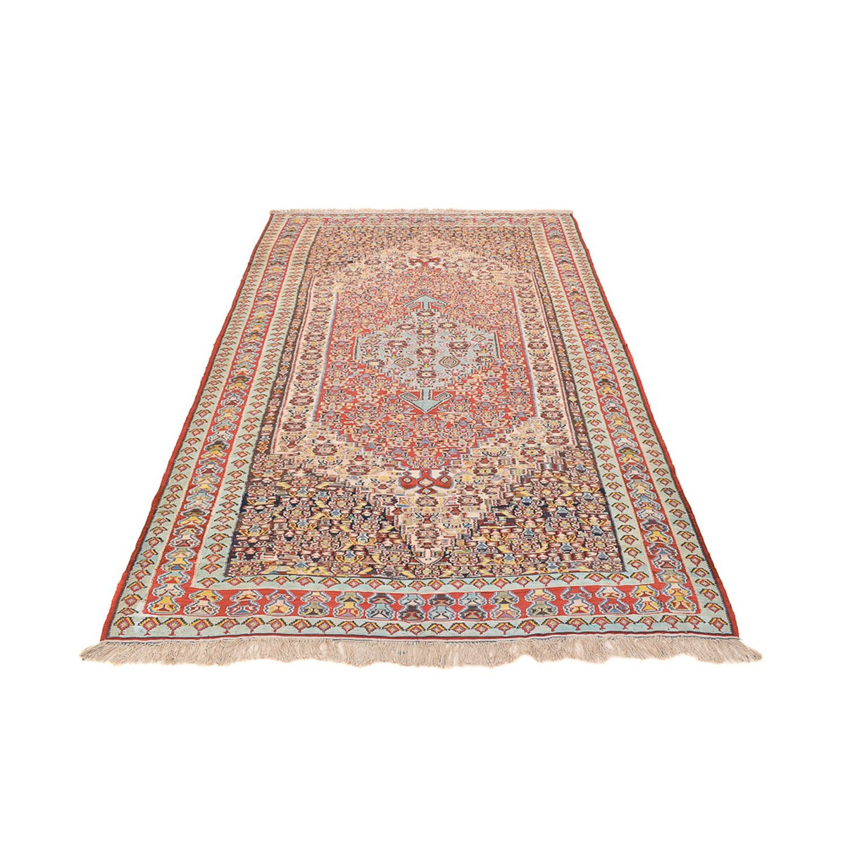 Kelim Teppich - Oriental - 255 x 155 cm - hellrot