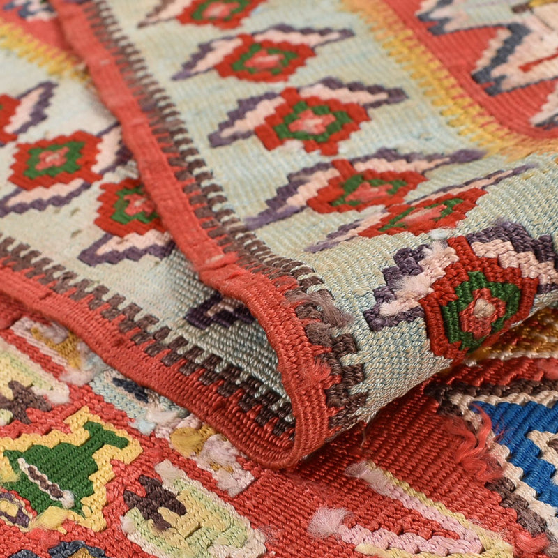 Kelim Teppich - Oriental - 260 x 158 cm - hellrot
