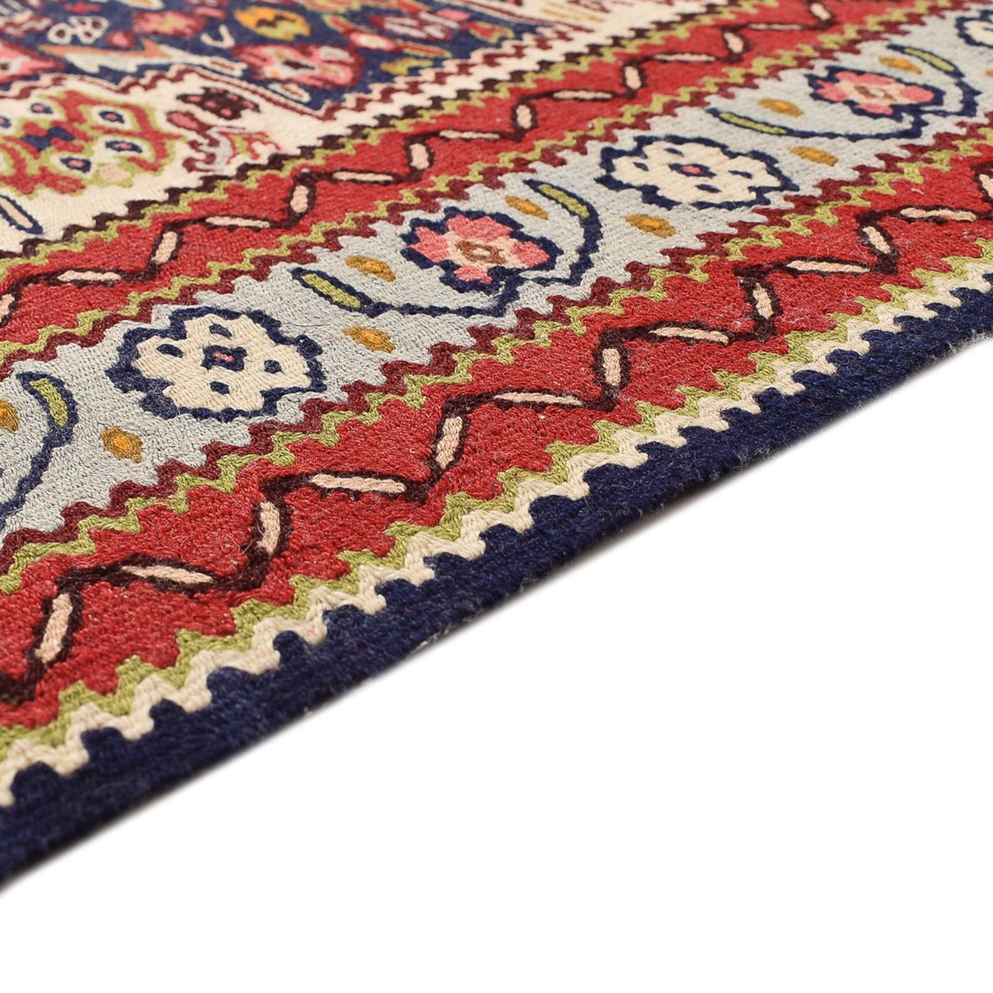 Kelim Seide Teppich 437x81cm