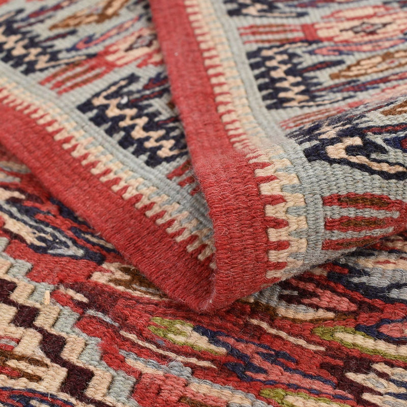 Läufer Kelim - Oriental - 395 x 85 cm - dunkelbeige