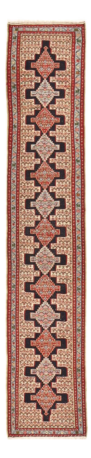Läufer Kelim - Oriental - 395 x 87 cm - dunkelblau
