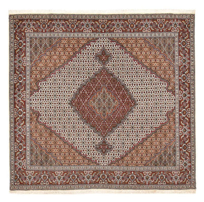Perserteppich - Täbriz - Royal quadratisch  - 204 x 202 cm - hellbraun