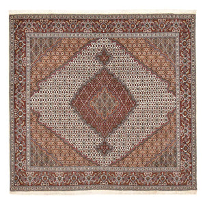 Perserteppich - Täbriz - Royal quadratisch  - 204 x 202 cm - hellbraun