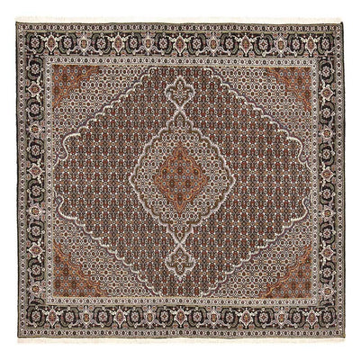 Perserteppich - Täbriz - Royal quadratisch  - 200 x 200 cm - braun
