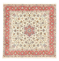 Perserteppich - Täbriz - Royal quadratisch  - 202 x 201 cm - beige