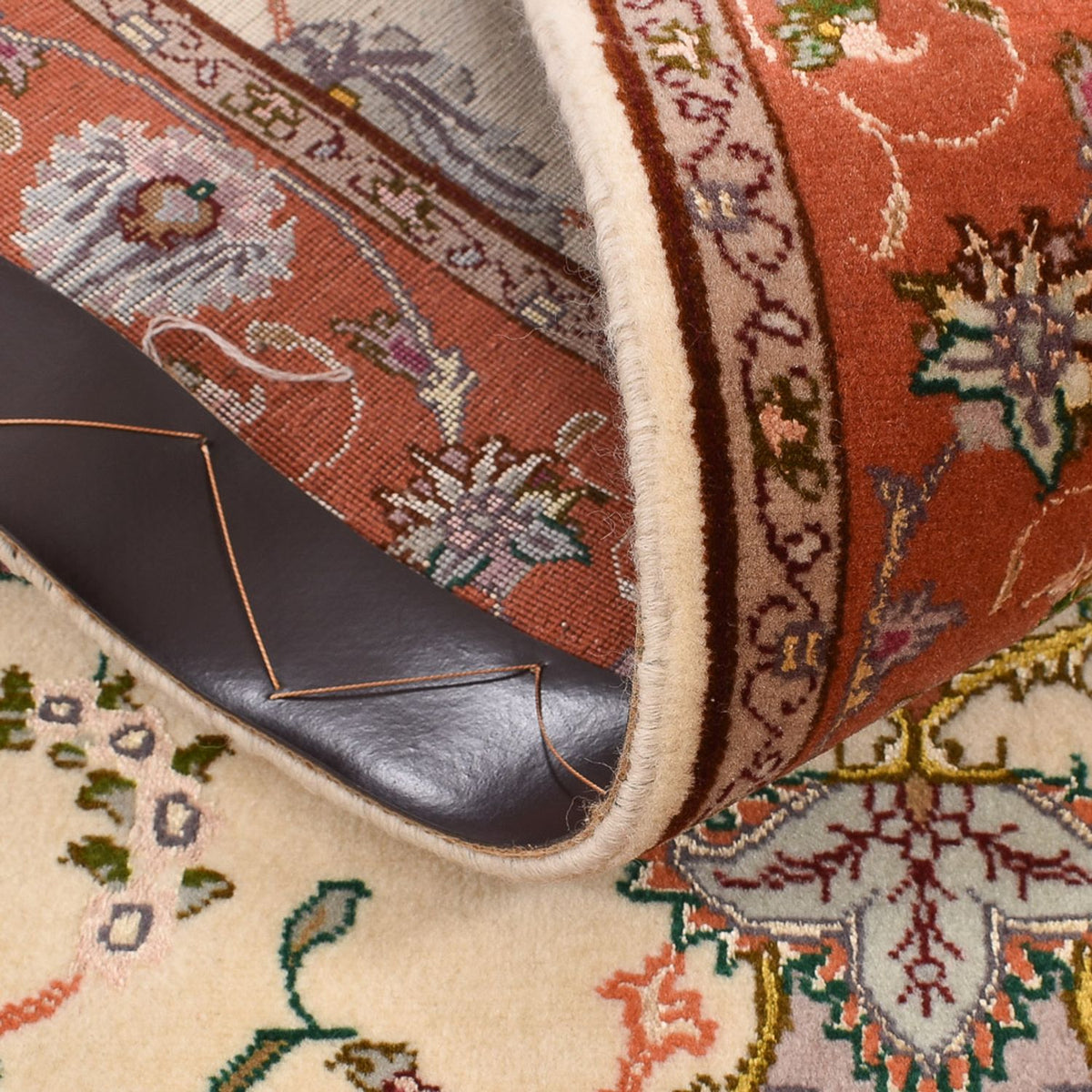 Läufer Perser - Täbriz - Royal - 206 x 80 cm - mehrfarbig