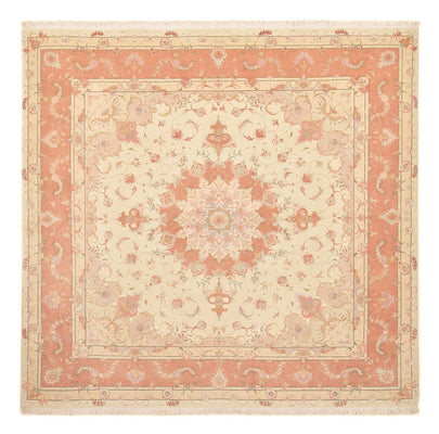 Perserteppich - Täbriz - Royal quadratisch  - 245 x 245 cm - hellbeige